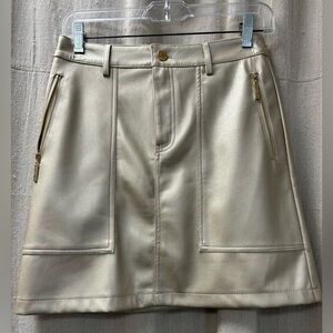 Marc New York /Gold Mini A-Line Skirt/Size 2